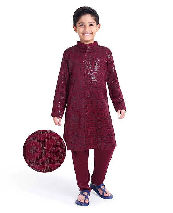 Little Prince Red Kurta Set (Boys)