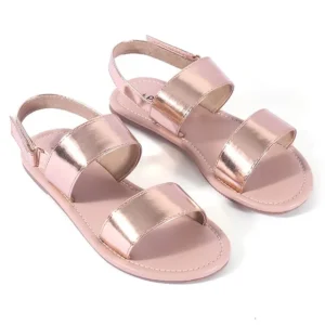 Rose Gold Strap Sandals for Girls
