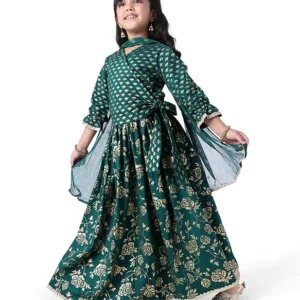 Royal Petal Lehenga Set (Girls)