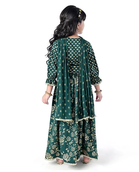 Royal Petal Lehenga Set (Girls) - Image 3